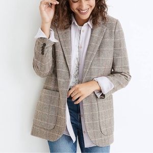 Madewell Larsen Plaid Blazer Sz XS